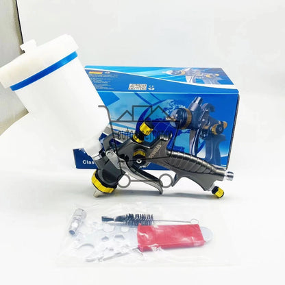 Black Mini931G Car Paint Spray Gun HVLP Repair Tool 0.5/0.8mm Nozzle 250mm Cup