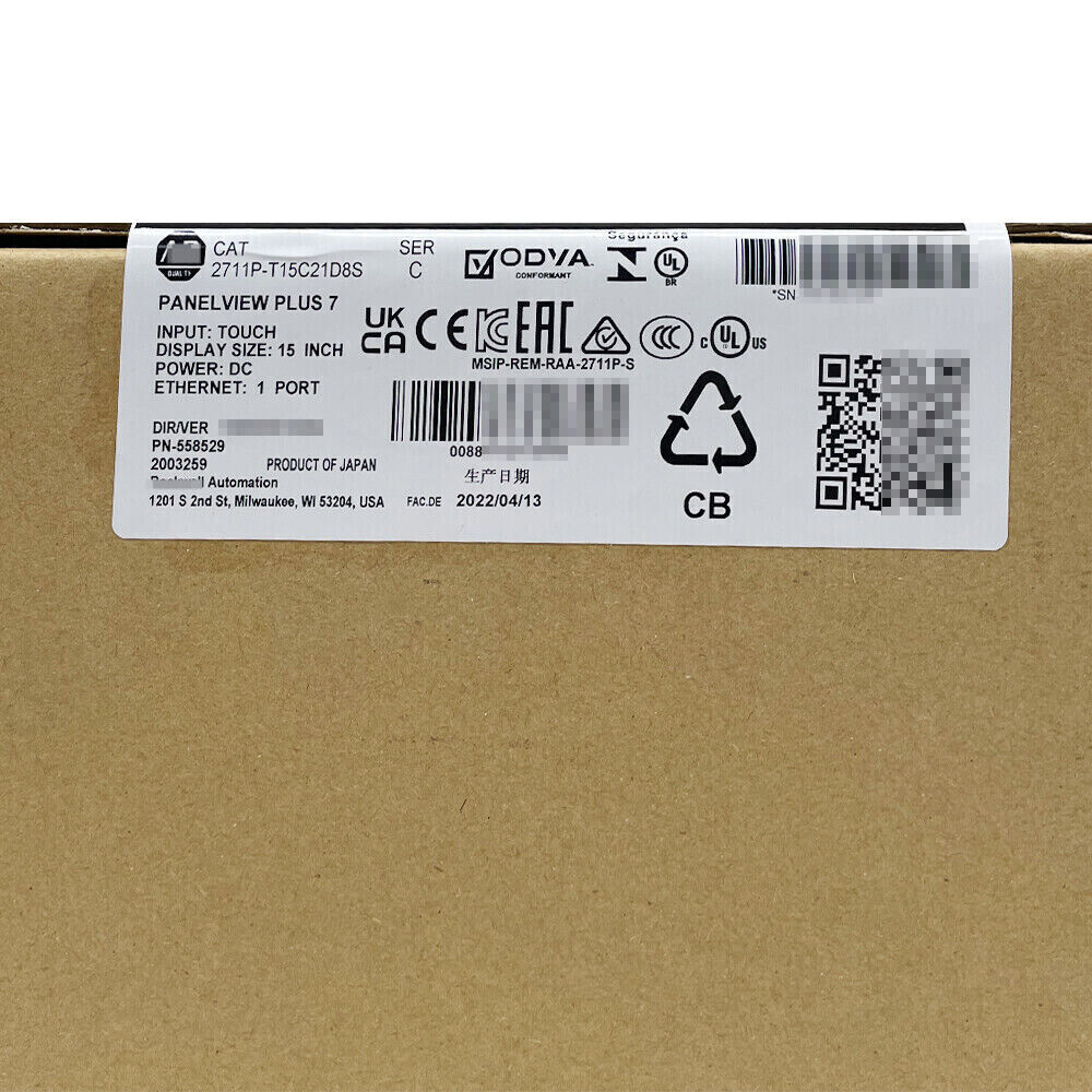Allen-Bradley 2711P-T15C21D8S HNI PanelView Plus 7 Standard Terminal - ALLEN-BRADLEY