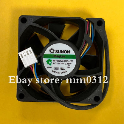 new 1pcs SUNON PF70251VX-Q02U-S99 7025 70mm 12V 2.46W 4-wire cooling fan 4pin
