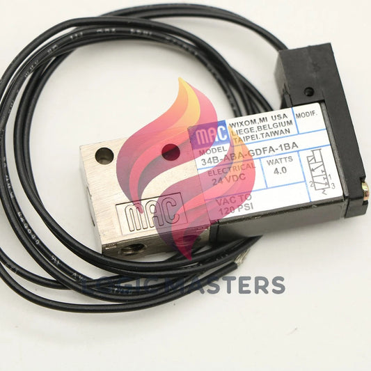 MAC 34B-ABA-GDFA-1BA Solenoid Valve 24VDC 1pcs