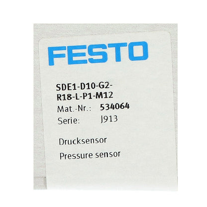 new FESTO 534064 SDE1-D10-G2-R18-L-P1-M12 Solenoid Valve - FESTO