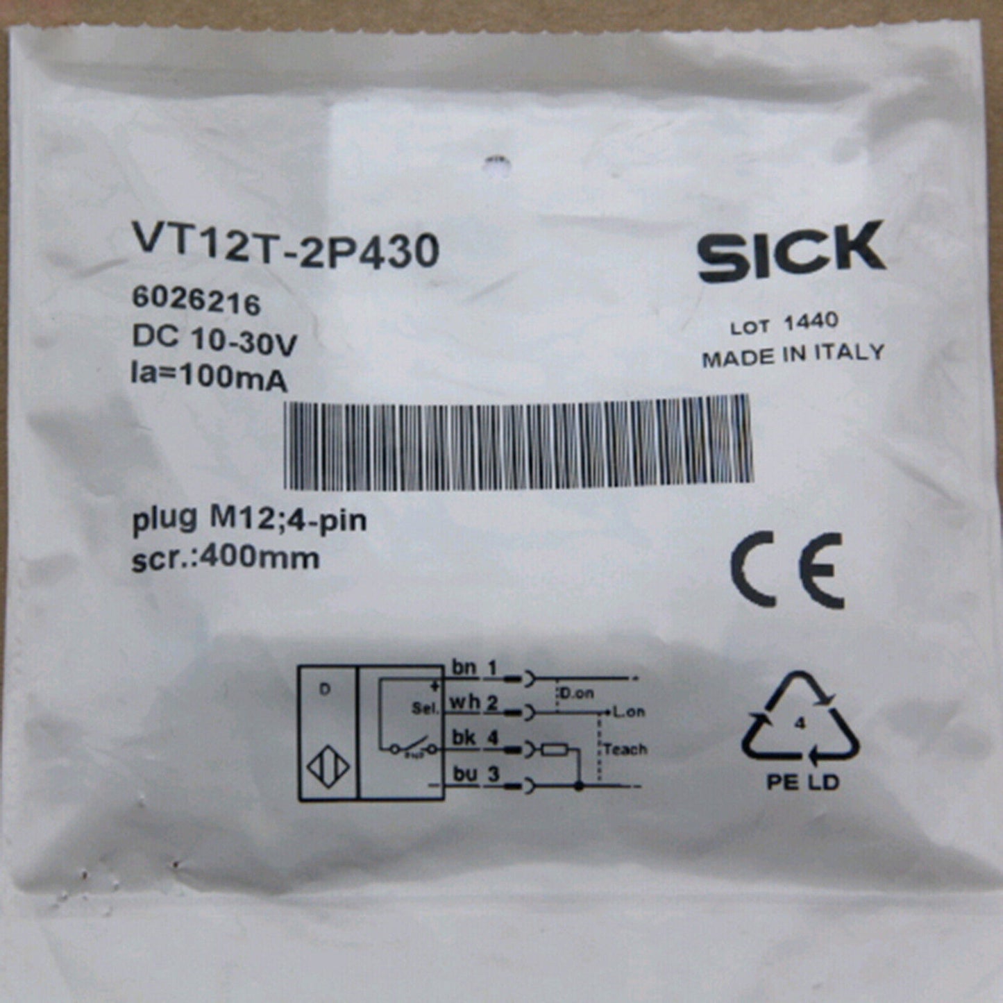 VT12T-2P430 Photoelectric Switch Sensor - SICK