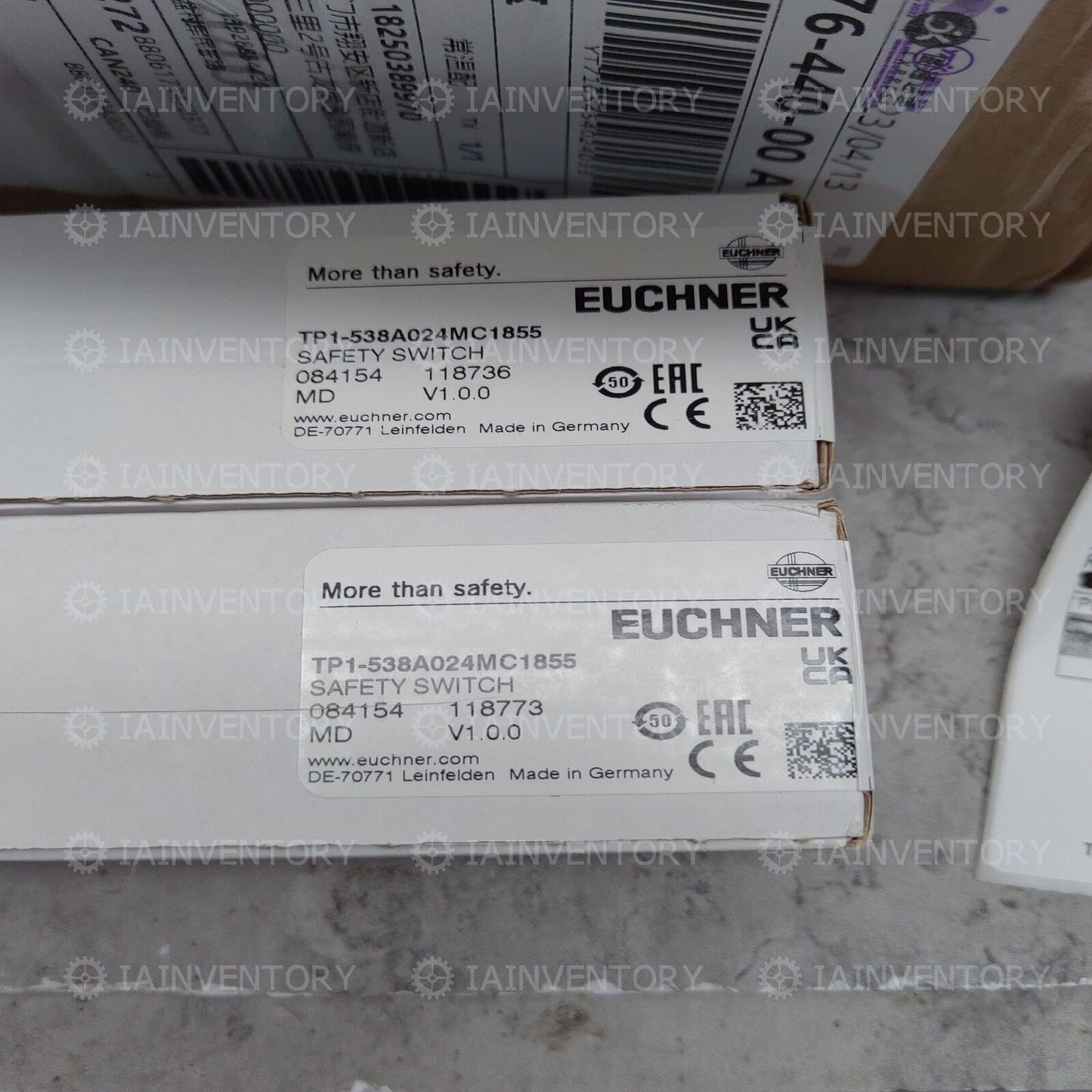 Next Day Available Safety Switch TP1-538A024MC1855 EUCHNER 24V DC 10A IP67 Industrial Design Response Time Under 2 Seconds for Emergency Stop - EUCHNER