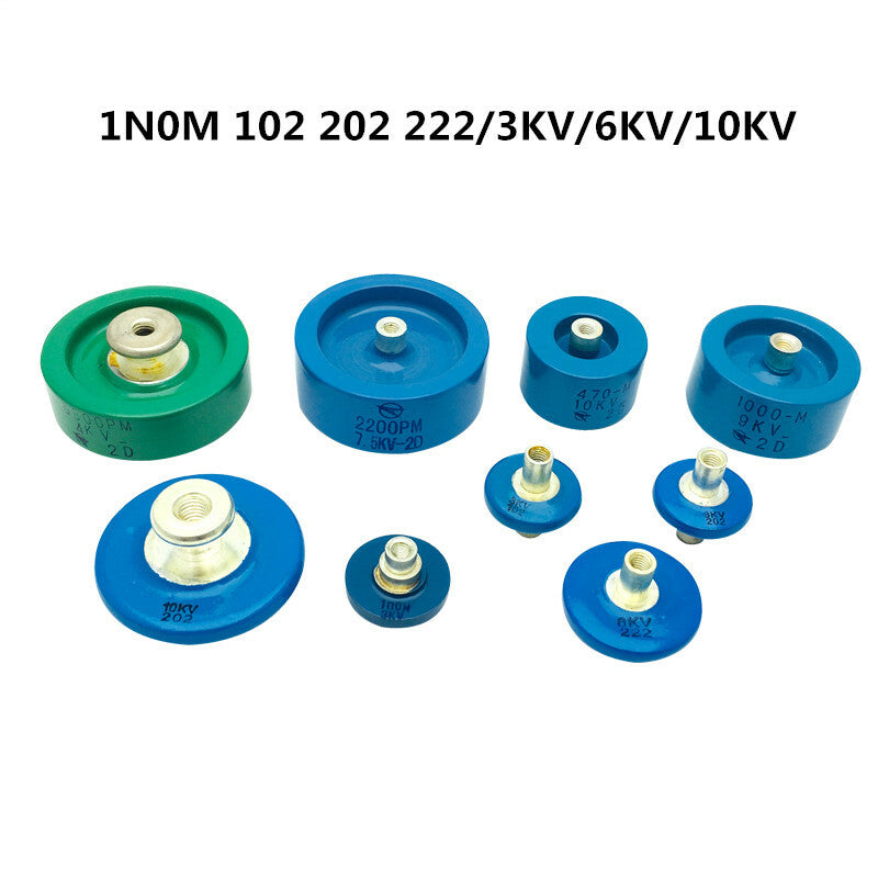 new 1N0M 102 202 3KV 222 6KV 10KV 1000/2000/2200PF high voltage ceramic capacitor