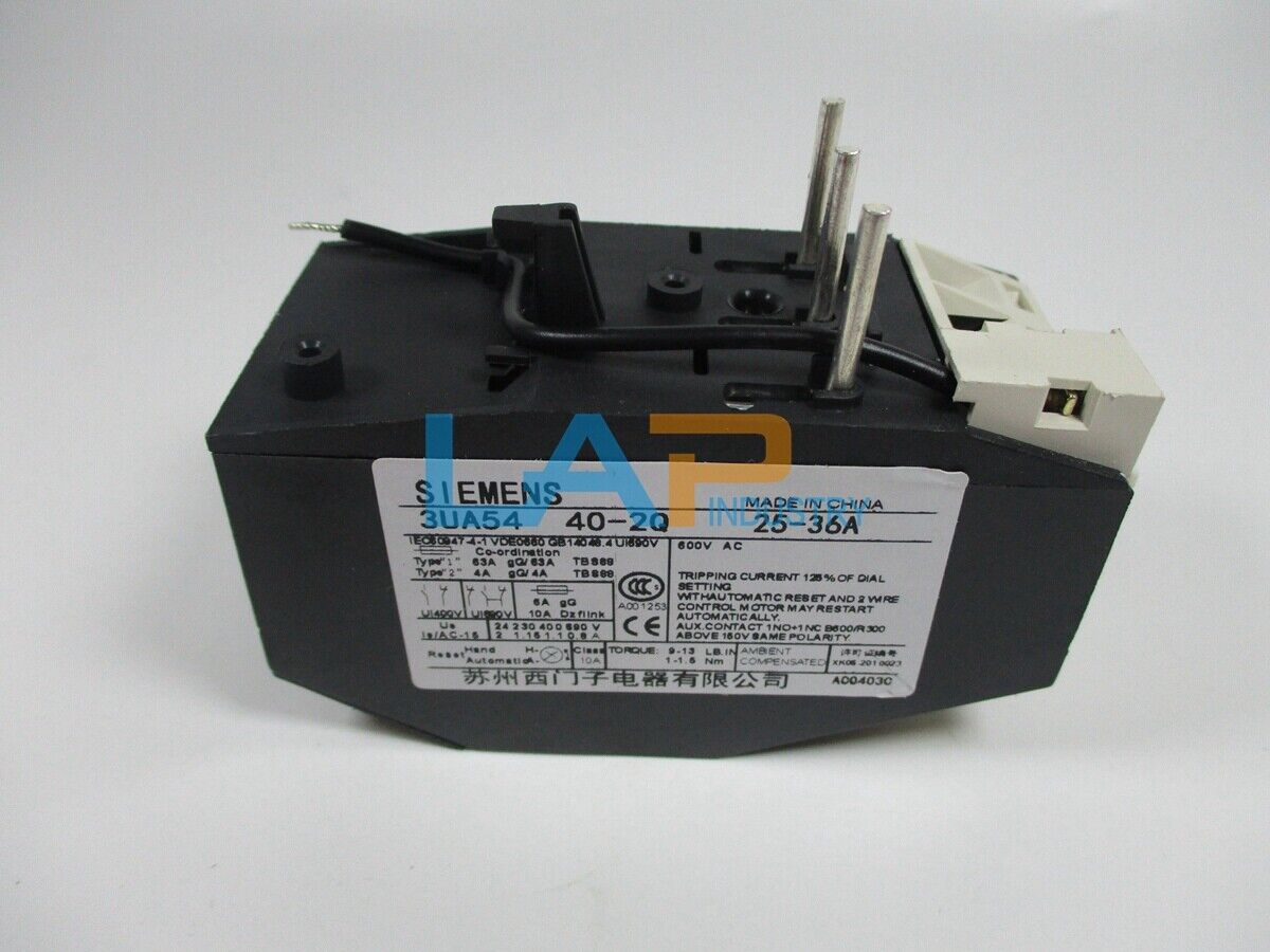 new 1PC  For Siemens Relay 3UA5440-2Q 3UA54 40-2Q 25-36A