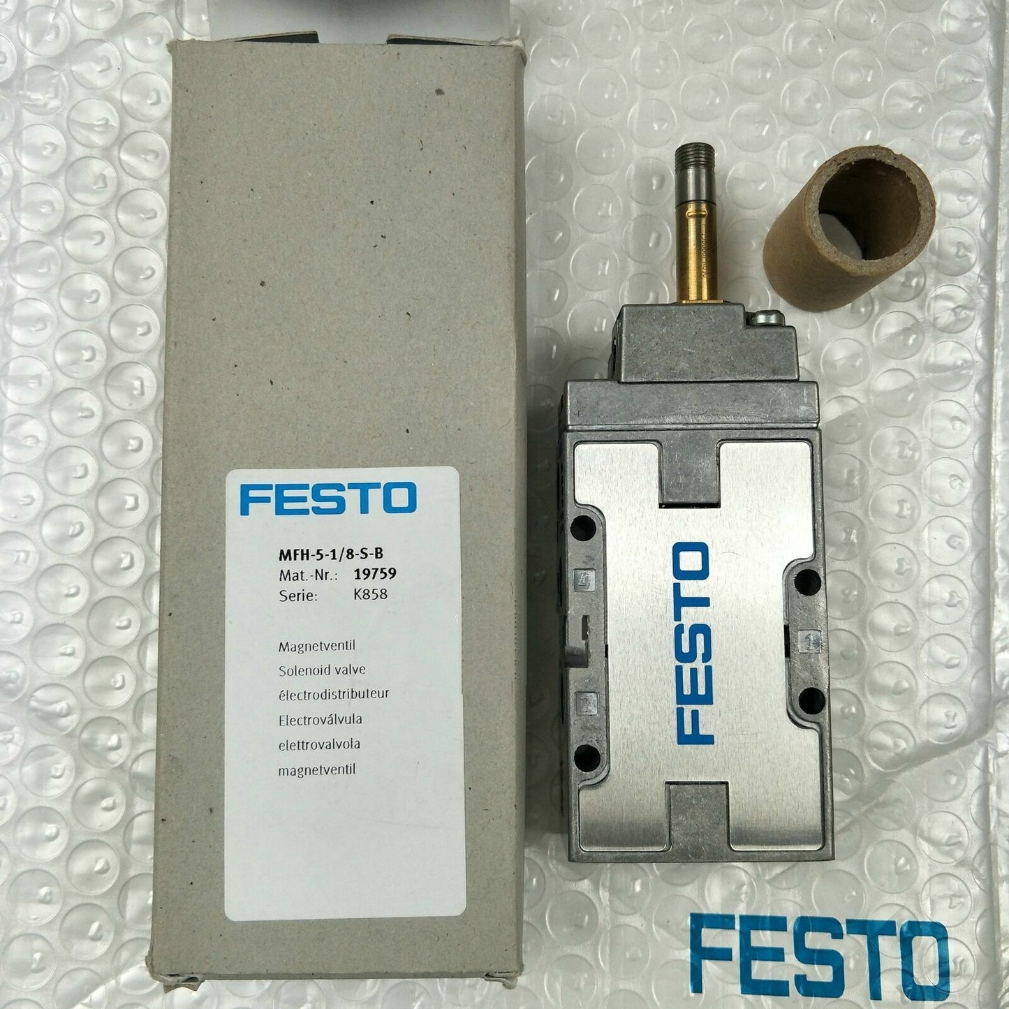 new one festo solenoid valve MFH-5-1/8-S-B 19759 in box Fast - FESTO