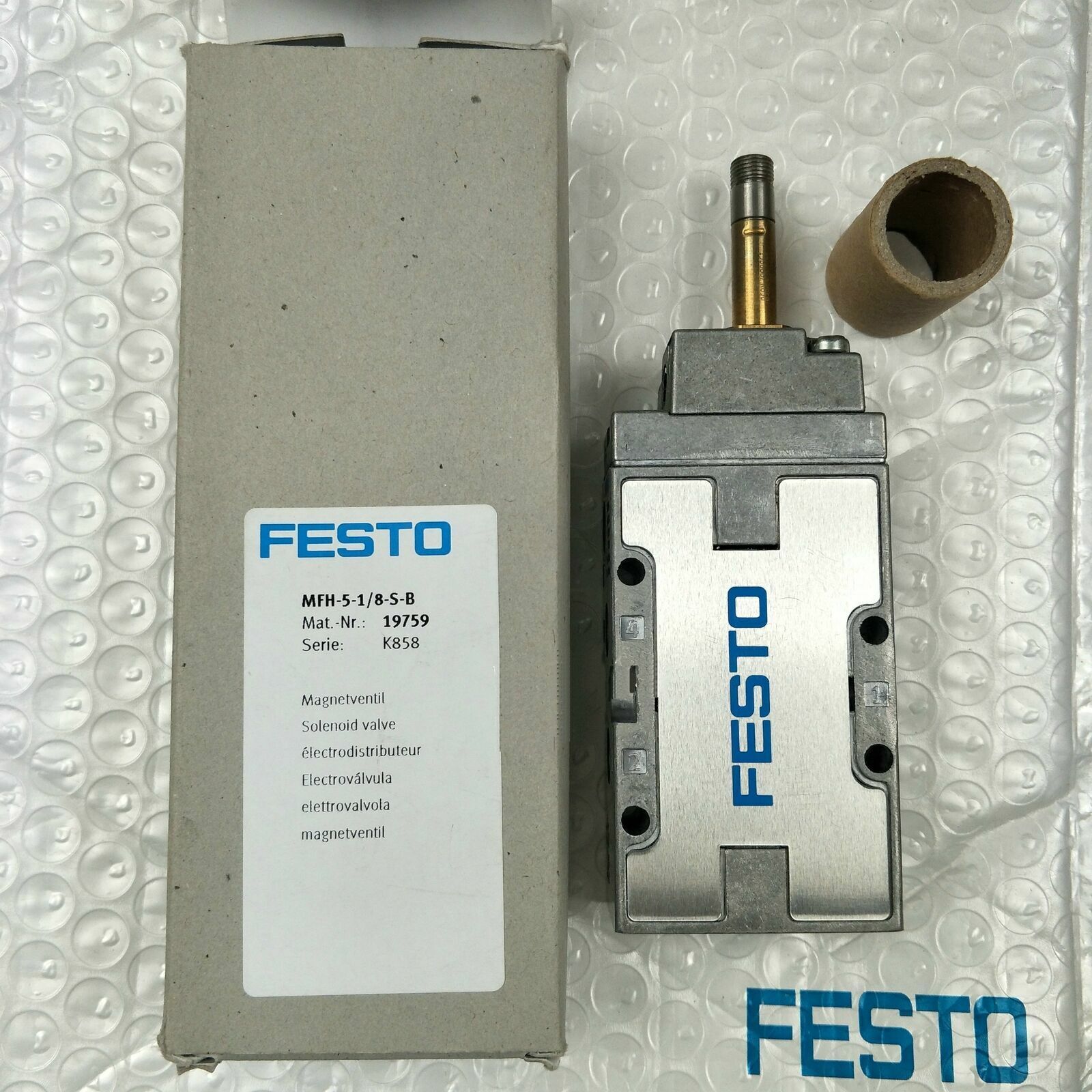 new one festo solenoid valve MFH-5-1/8-S-B 19759 in box Fast - FESTO