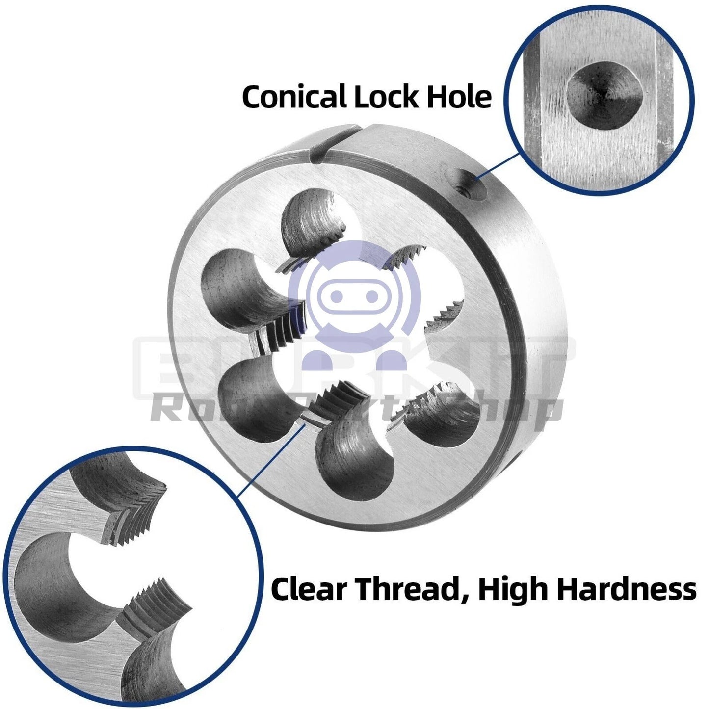 M39 X 1.5 Tap and Die Set Right Hand, M39X1.5 Machine Tap and Round Die