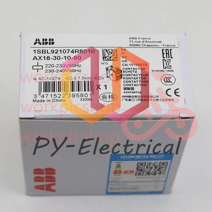 1PCS ABB AX18-30-10-80 Contactor 220-230V50Hz/230-240V60Hz 1SBL921074R8010