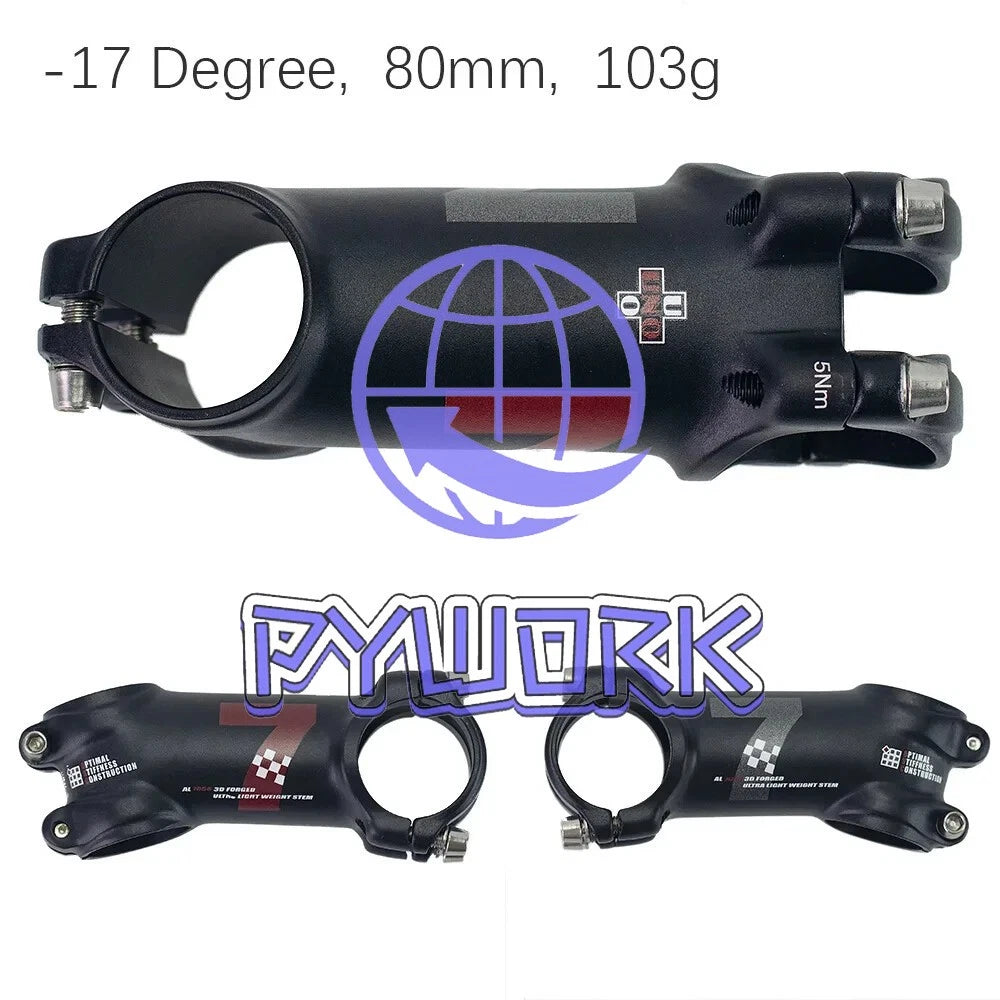 UNO MTB Bike Stem Kalloy Ultralight 7 17 Degree Mountain Road Bike 31.8mm 60-130