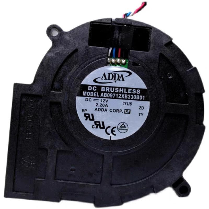 ADDA AB09712XB330B01 DC12V 2.2A 4-Wire Server High Airflow Cooling Fan