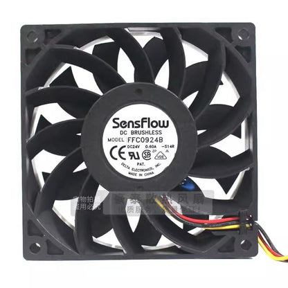 1PCS FFC0924B 9025 DC24V 0.60A 3-Wire Inverter Cooling Fan