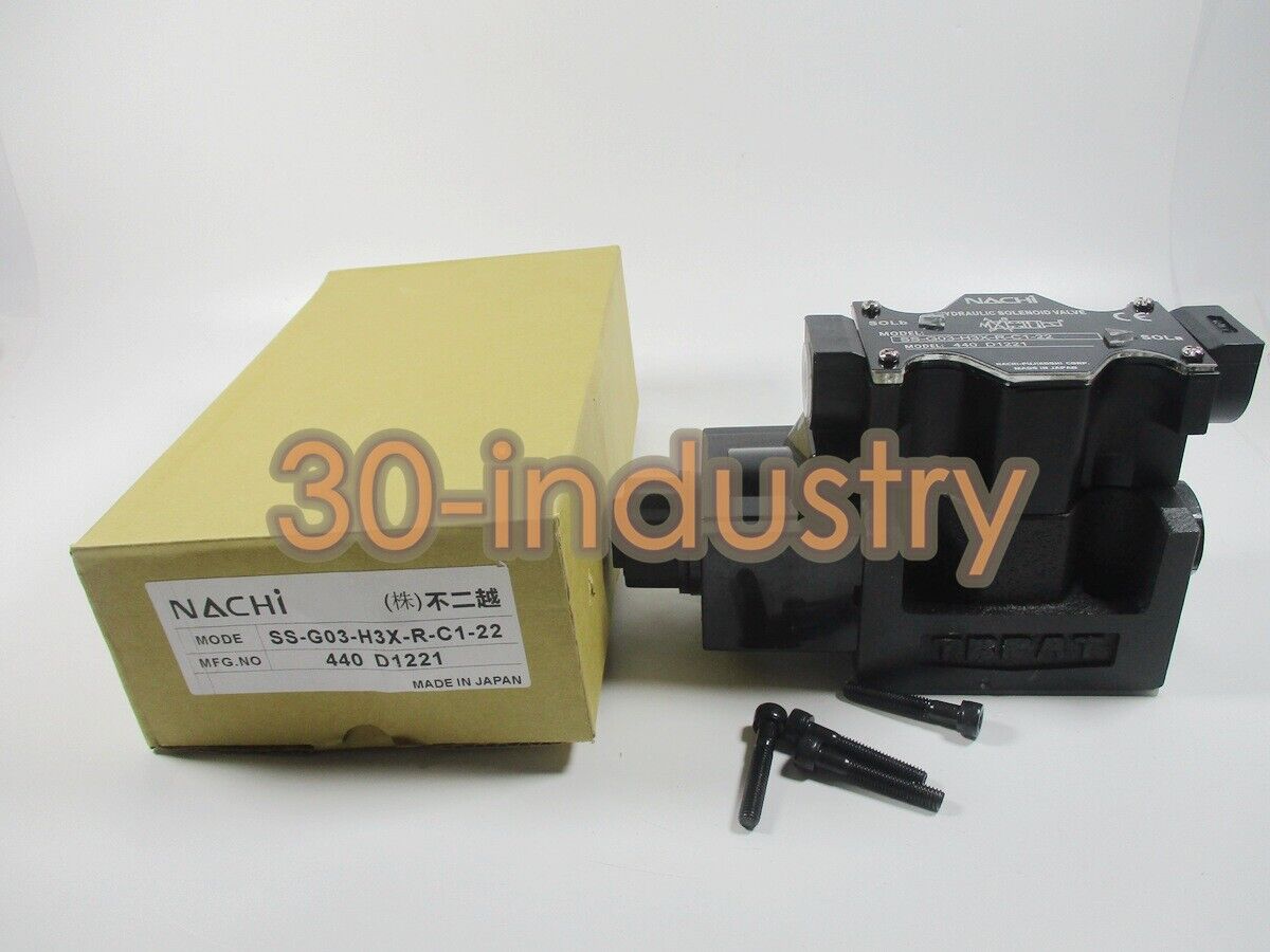 NACHI Solenoid Valve SS-G03-H3X-R-C1-22 with M6 Thread Aperture - NACHI
