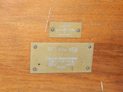 Used RFT Type 904 VEB Capacitor 0.001-1.11 F - XYZ BRAND