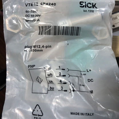 SICK VTE18-4P4240 Photoelectric Switch Sensor High Sensitivity Industrial Application - SICK