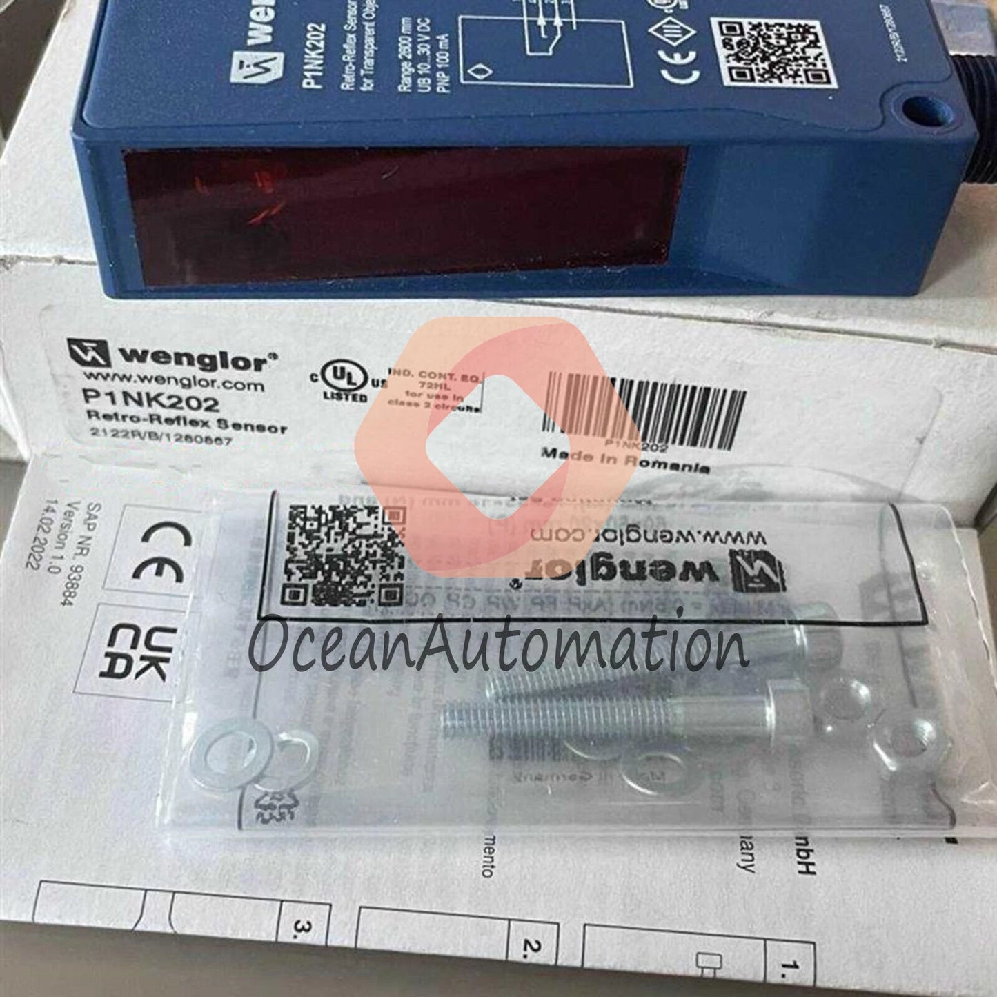 1PCS Wenglor Photoelectric switch sensor P1NK202 Free Shipping