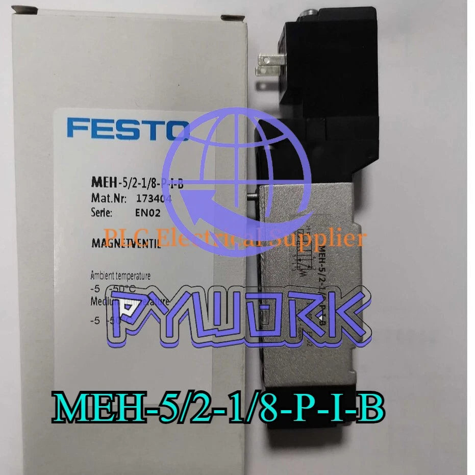 1X FESTO MEH-5/2-1/8-P-I-B 173404 Solenoid Valve Fast Delivery