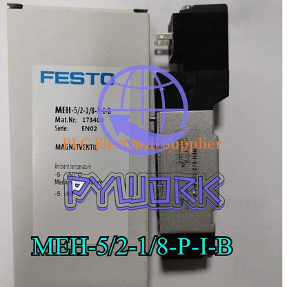 1X FESTO MEH-5/2-1/8-P-I-B 173404 Solenoid Valve Fast Delivery