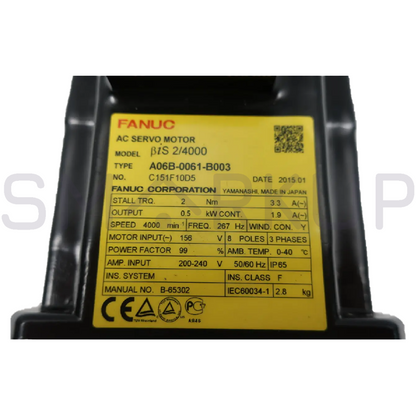 new  FANUC A06B-0061-B003 Servo Motor