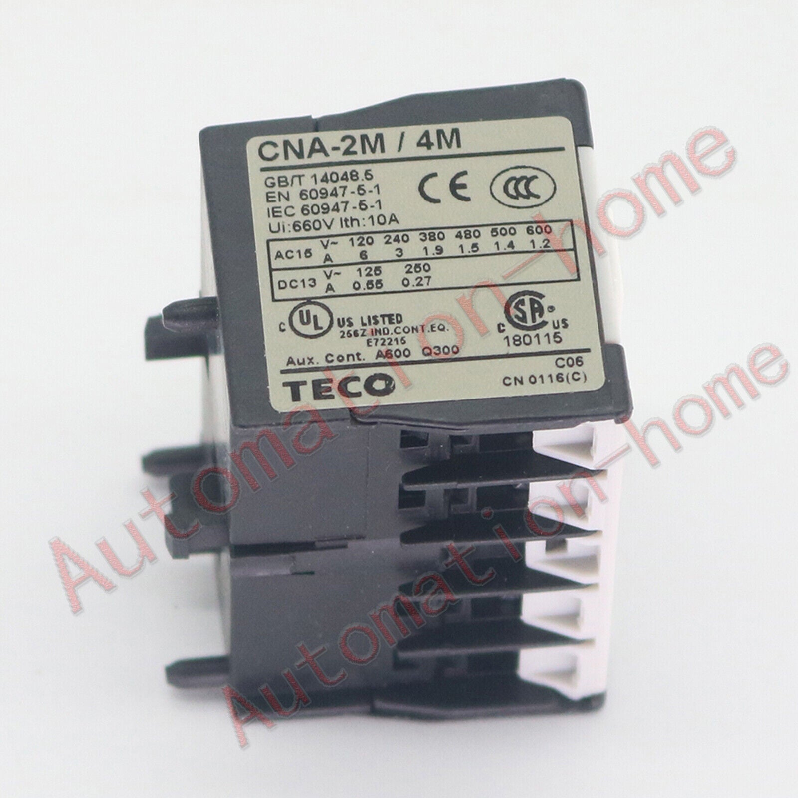 new 1PC  FOR TECO CNA-422M CNA-2M/4M 2 open and 2 close 10A Auxiliary contact#QW