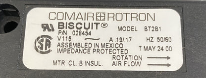 new Comair Rotron BT2B1 Biscuit Fan V115~ A .019/0.17 PN: 028454 - COMAIR