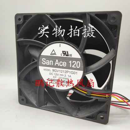 Sanyo 9GV1212P1G0 120X120X38MM DC12V 2.1A PWM cooling fan