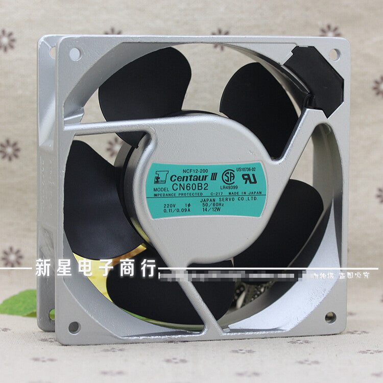 1pcs  SERVO CN60B2 220V 14W 12CM 12038 AC Double Ball Fan