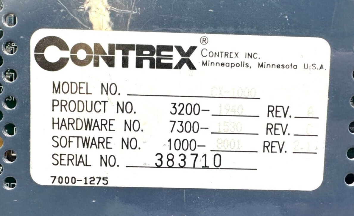used Contrex 3200-1940 Speed Control CX-1000 - CONTREX