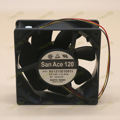 1Pcs SANYO 9G1212E1D011 12V 0.61A Fan Fast - SANYO