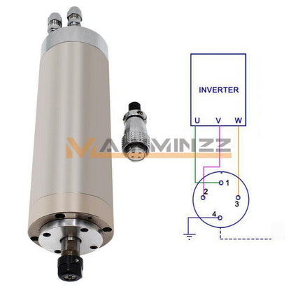 ONE GDZ-62-1.2 High Speed Spindle Motor Water-cooled ER11 220V for Router CNC