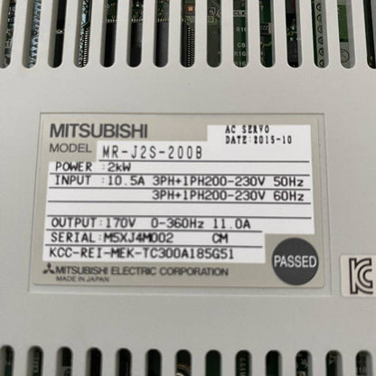 Mitsubishi Electric MR-J2S-200B Smart Ship - MITSUBISHI ELECTRIC