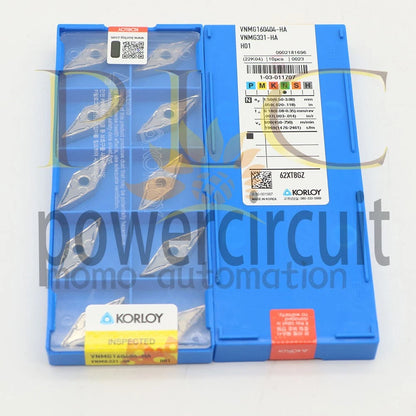 10PCS/BOX~KORLOY VNMG160404-HA H01 Carbide Inserts CNC TOOL ~