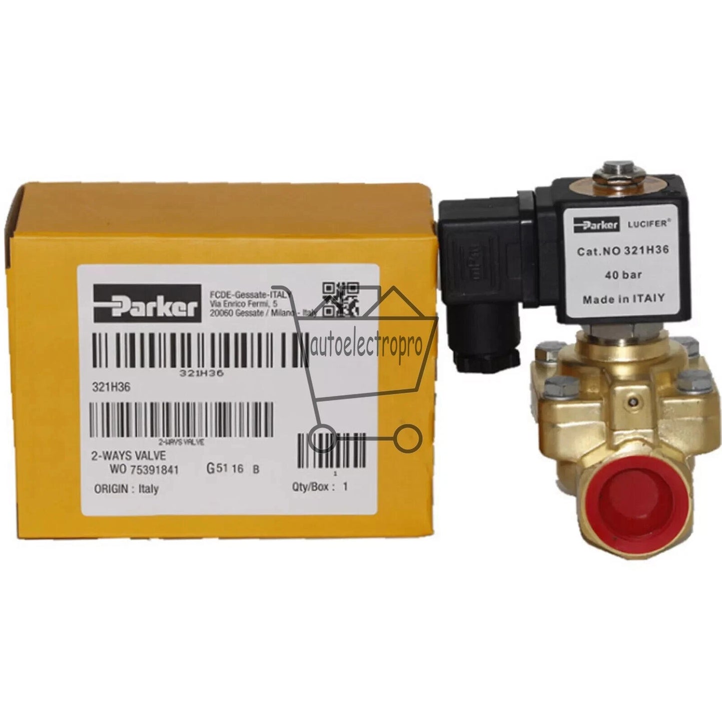 1PCS PARKER 321H36 24V 16W Solenoid Valve Free shinpping