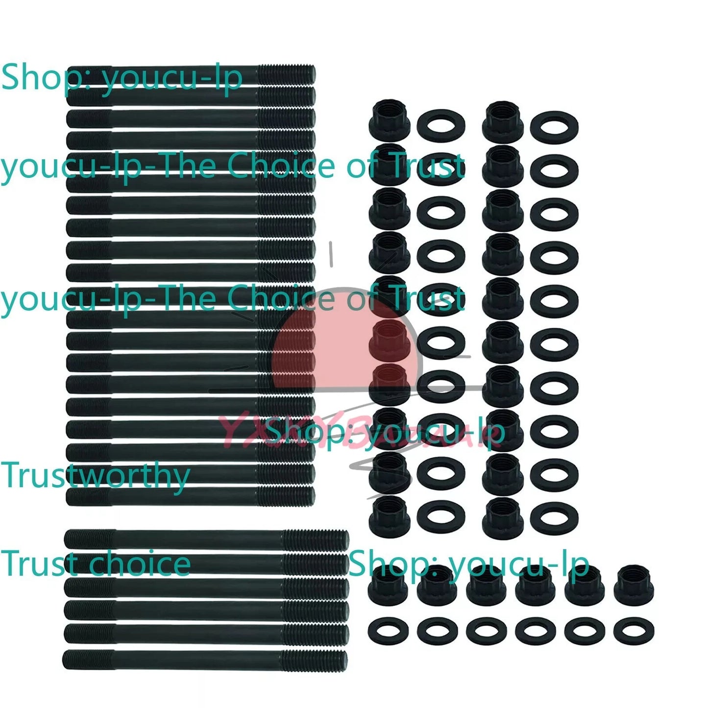 Head Stud Kit For 1998.5-2018 Dodge 5.9L & 6.7L Cummins Diesel 24V 247-4202