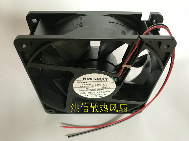 1pcs NMB 4715KL-05W-B50 DC24V 0.65A 12CM 12038 inverter cooling fan