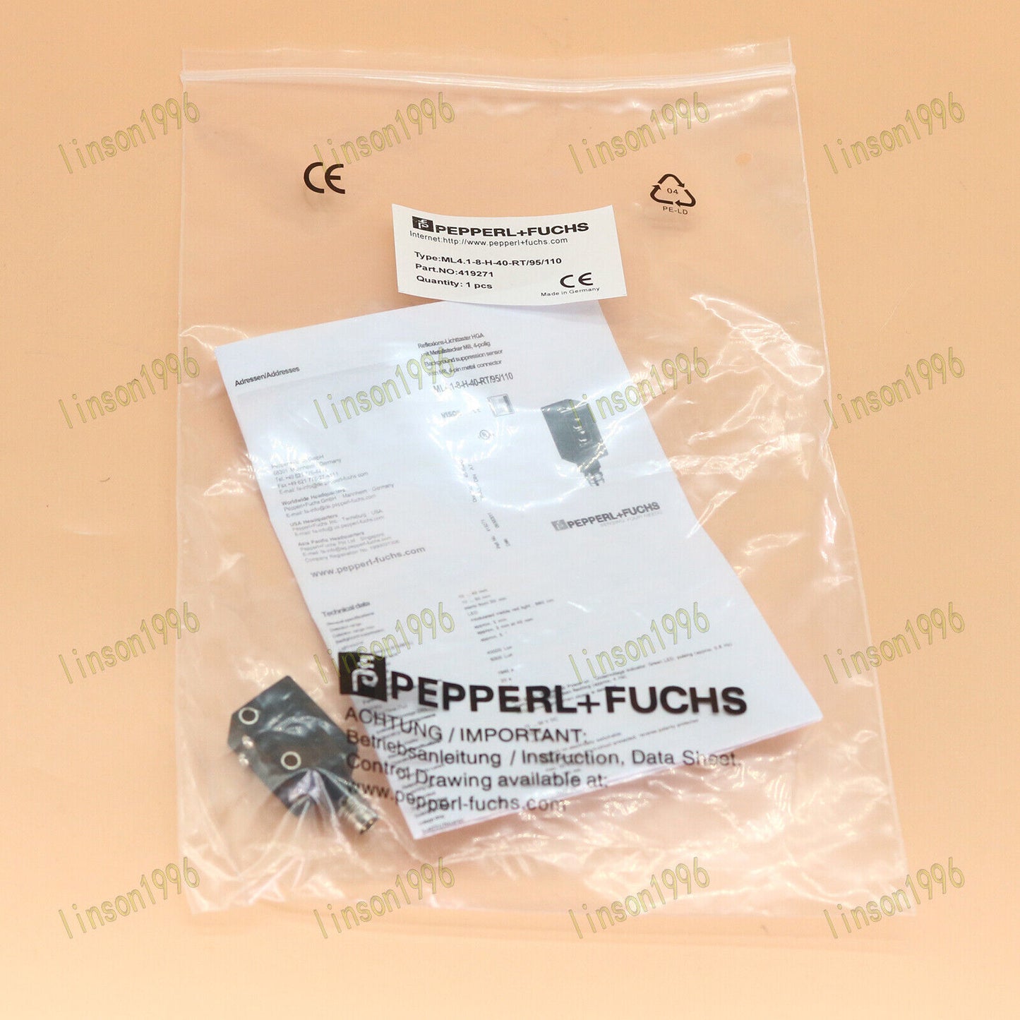 Pepperl+Fuchs Sensor ML4.1-8-H-40-RT/95/110 - PEPPERL+FUCHS