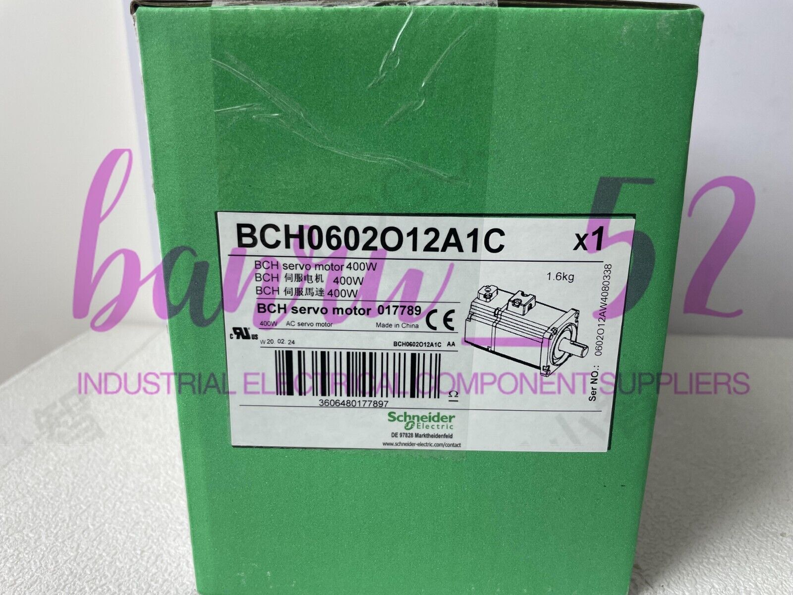 1PC Schneider BCH0602O12A1C Servo Motor 400W - SCHNEIDER