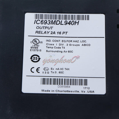 GE FANUC IC693MDL940H Output Relay 2A 16 Point - GE FANUC