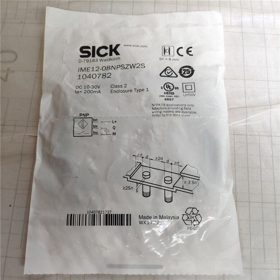 SICK Proximity Sensor IME12-08NPSZW2S - SICK