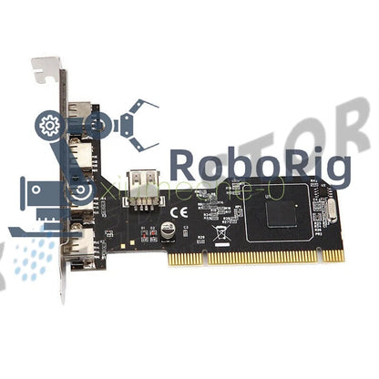 High Speed 480Mbps 5 Port USB 2.0 PCI Hub Card Controller Adaptor Module