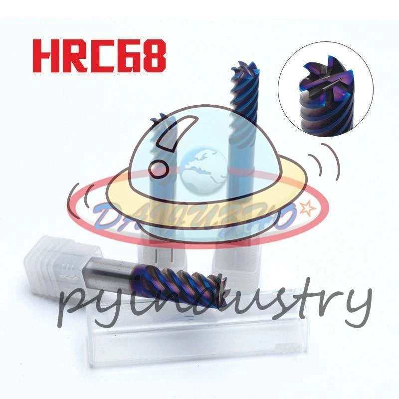 1PCS HRC68 Tungsten Carbide End Mill milling cutter high hard materials