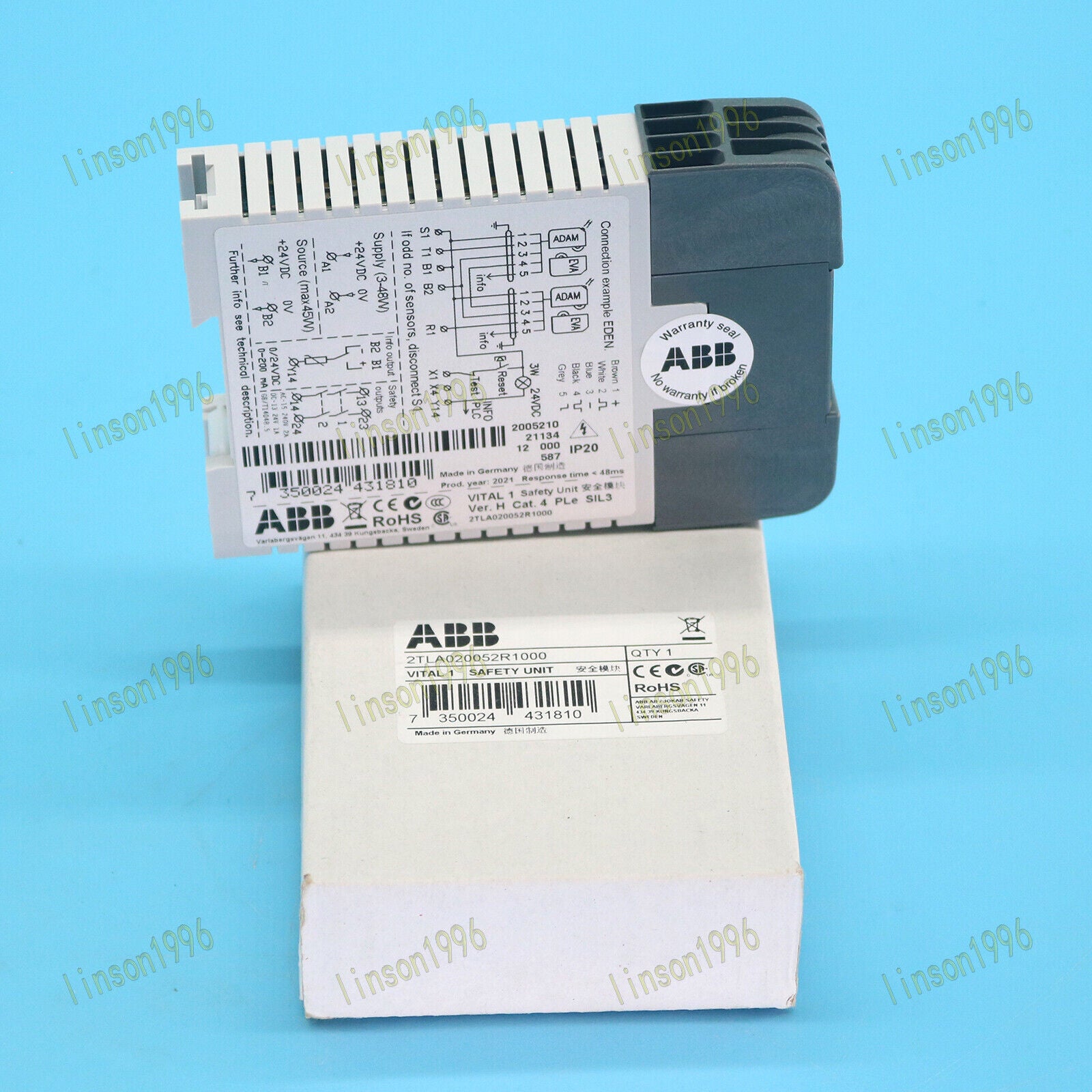 ABB Safety Relays 2T in a Box, 1-Year Warranty - ABB