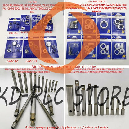 Airless Sprayer PUMP Repair Kit 0418C for WGN 119 Project Pro