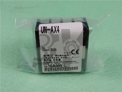 new 1PC Mitsubishi Auxilary Contact Block UN-AX4 UN AX4 2a2b - MITSUBISHI
