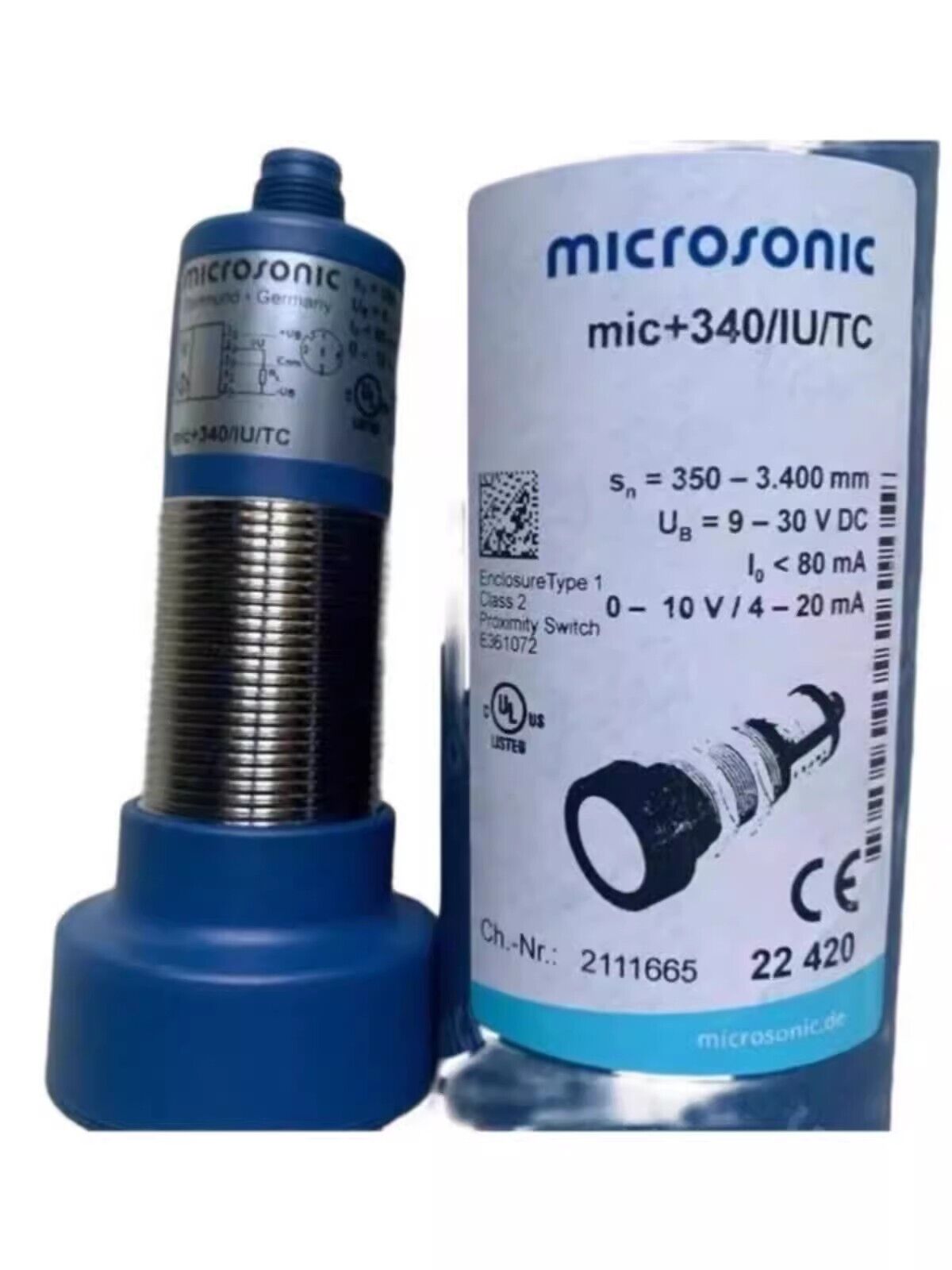 new 1pcs microsonic Ultrasonic Sensor mic+340/IU/TC - NONE