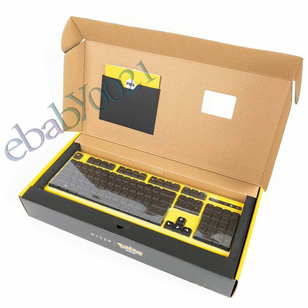 Razer RAZER Pokemon Pikachu wired gaming keyboard 104keys with mechanical keycaps and backlighting - RAZER