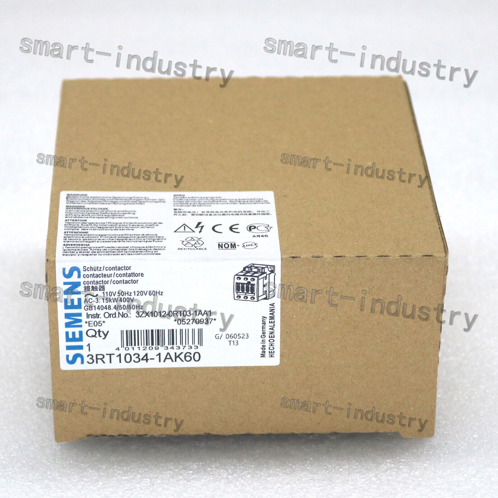 new One  For SIEMENS 3RT1034-1AK60  Contactor In Box ship