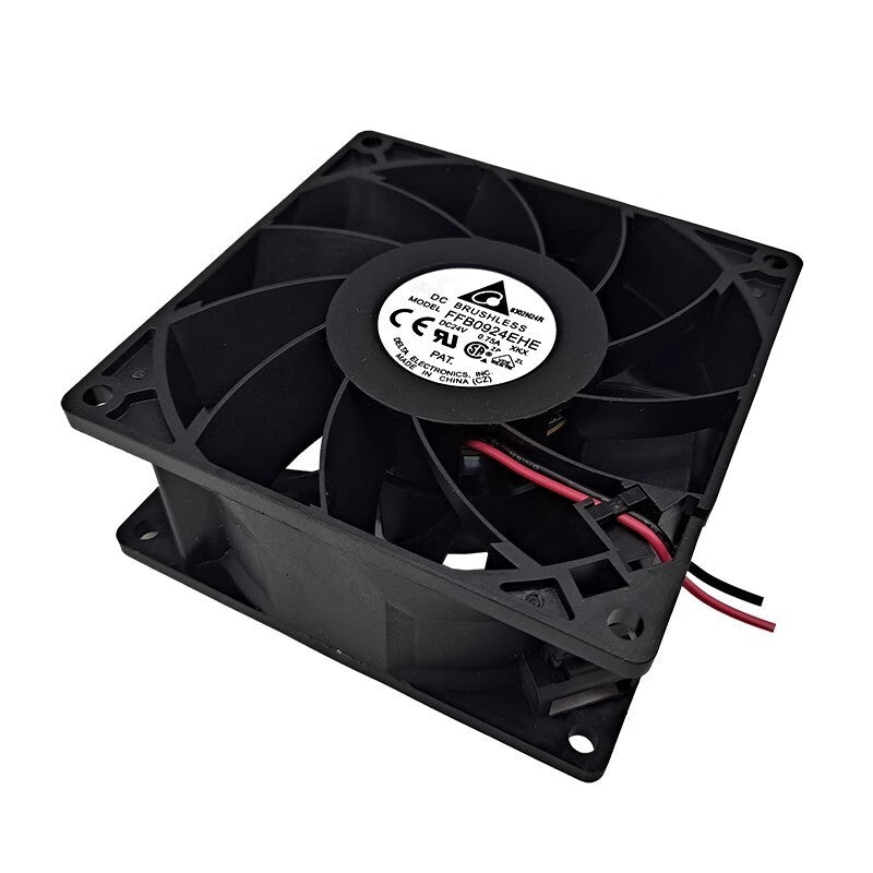 Delta FFB0924EHE-XKX 9238 DC24V 0.75A 4800RPM 2-Wire Cooling Fan