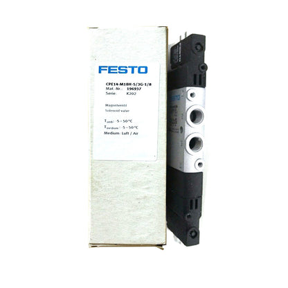 FESTO CPE14-M1BH-5 3G-1/8 196937 Solenoid Valve - FESTO
