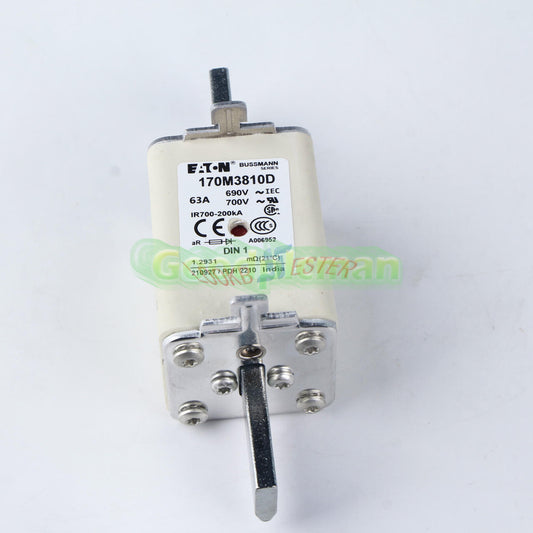 Eaton Bussmann 170M3810D High-Speed Fuse 63A 690V 1Pcs/